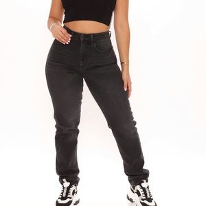 90s iconic straight leg black jeans size 9